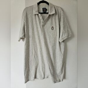 Chaps Gray Polo Shirt Soft Cotton Blend